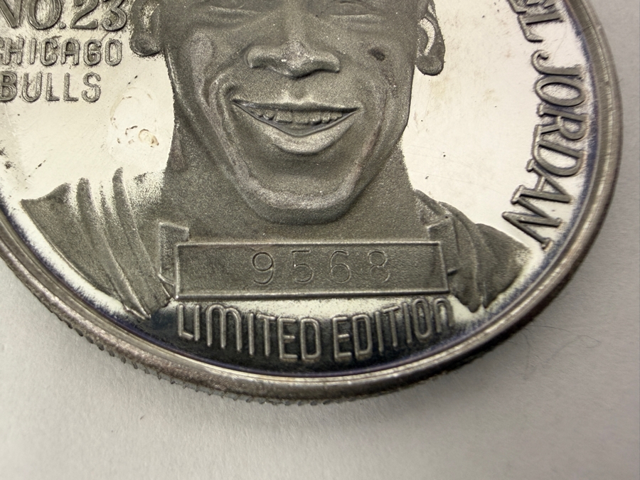 Limited Edition Michael Jordan 1991 NBA MVP Commemorative Proof Silver Round Coin 1 Troy Oz .999 Fine Silver [Photo 2]