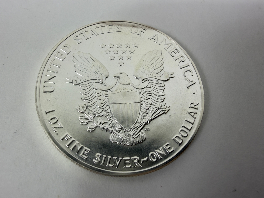 Uncirculated 1987 American Silver Eagle Coin 1 Oz Fine Silver [Photo 3]