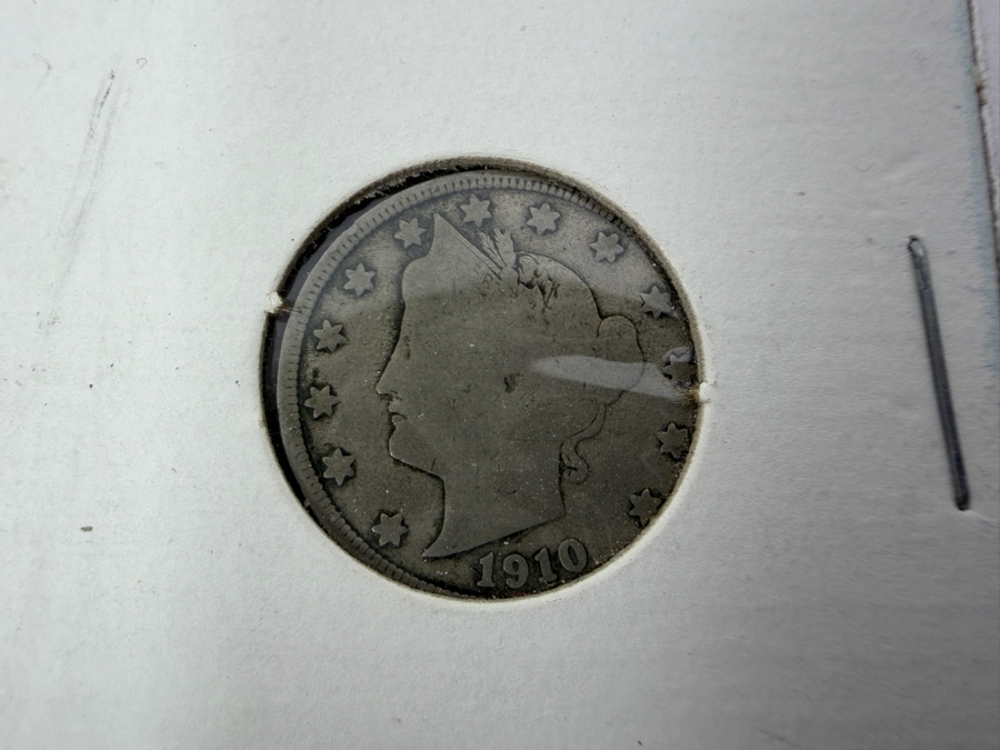 Uncirculated 1964 Kennedy Silver Half Dollar, (2) Uncirculated 1958 Silver Roosevelt Dime And (1) 1910 Liberty Head V Nickel [Photo 5]