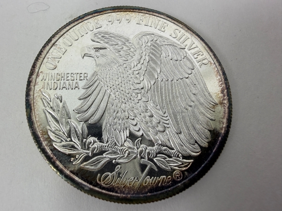 SilverTowne Liberty Eagle 1 Troy Oz .999 Fine Silver Round With Standing Liberty Design [Photo 4]