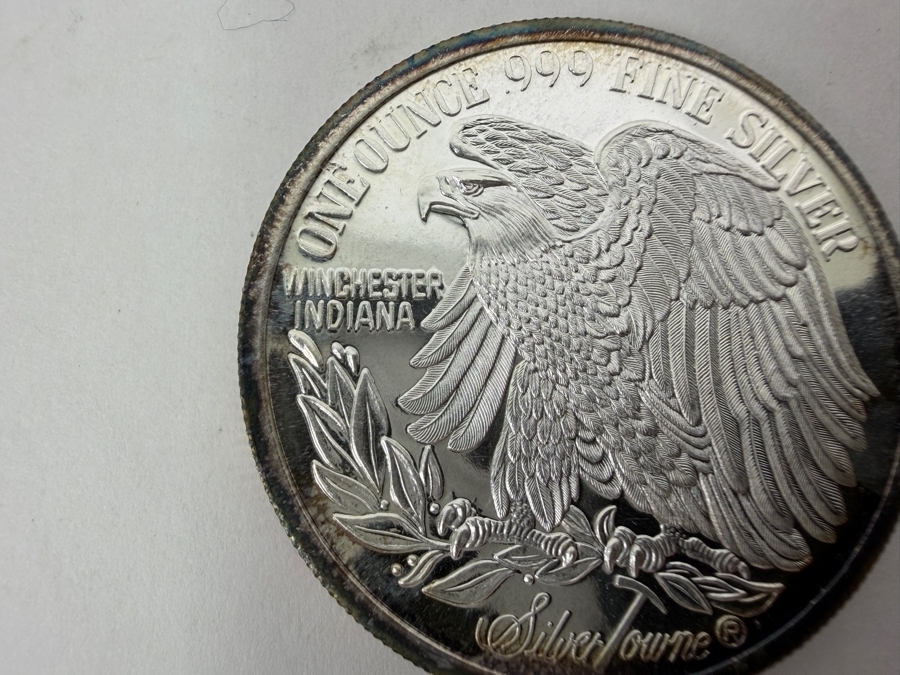 SilverTowne Liberty Eagle 1 Troy Oz .999 Fine Silver Round With Standing Liberty Design [Photo 3]