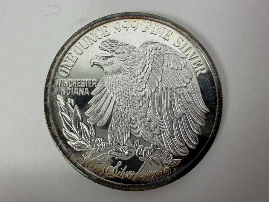 SilverTowne Liberty Eagle 1 Troy Oz .999 Fine Silver Round With Standing Liberty Design [Photo 2]