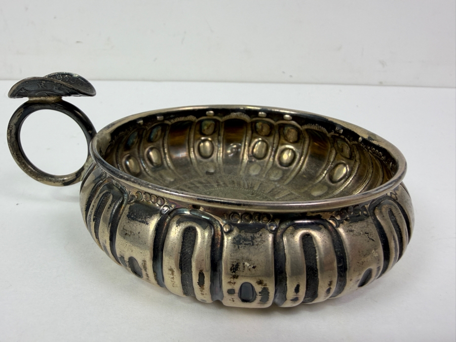 Spanish Silver Wine Taster Cup Tastevin Featuring A 1794 Carolus IIII Coin Inset In The Base 82.3g [Photo 6]