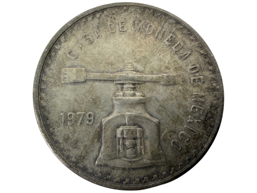 1979 Mexico Casa De Moneda De Mexico 1 Troy Oz Silver .925 Coin


