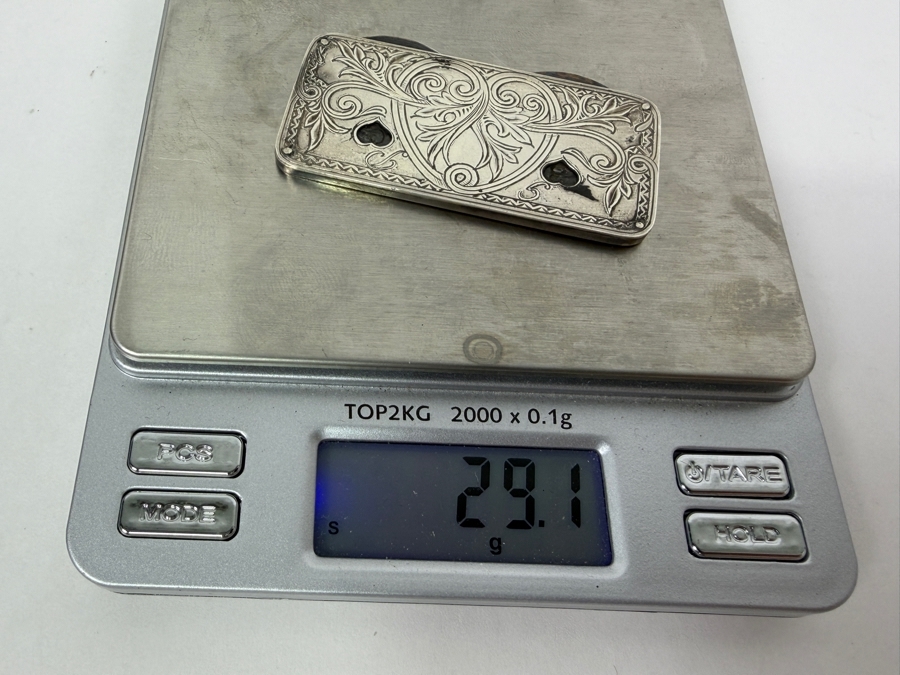 Vintage Hallmarked Sterling Silver Game Counter Marker 29.1g [Photo 7]