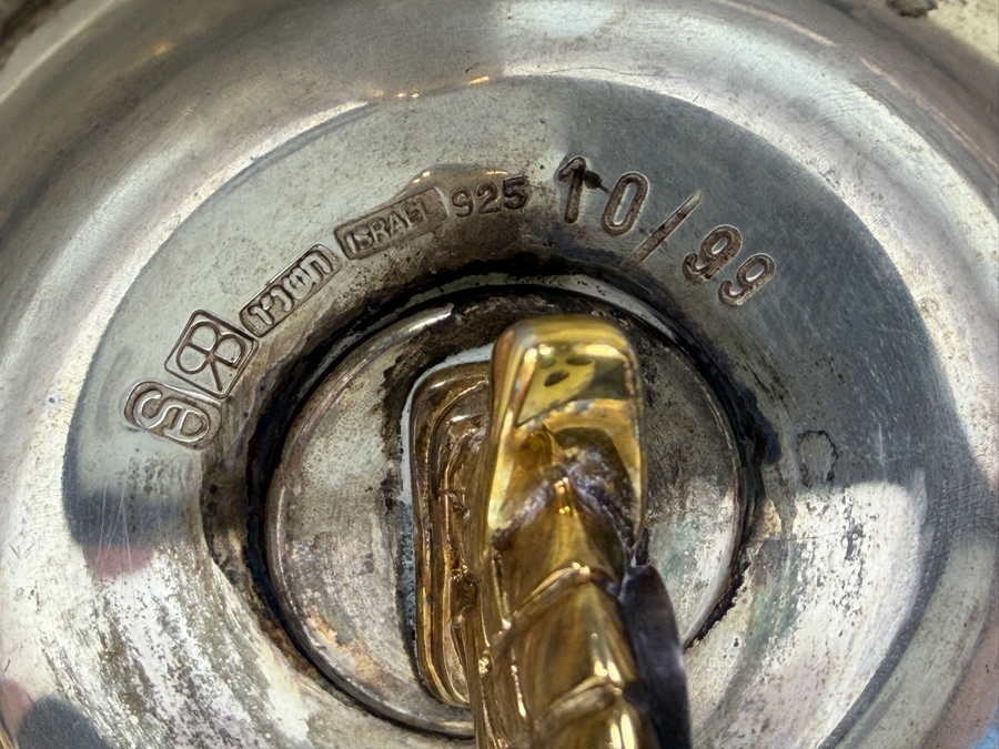 Rare Limited Edition Yossi Swed Masters Workshop Pair Of Heavy Solid Sterling Silver Candle Holders Candlesticks Premium Israeli Judaica Numbered 10 Of 99 9'H 681.7g [$1,488 Silver Melt Value] [Photo 15]