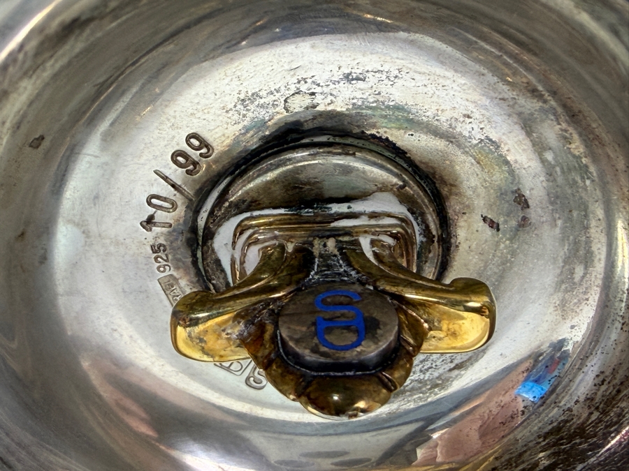 Rare Limited Edition Yossi Swed Masters Workshop Pair Of Heavy Solid Sterling Silver Candle Holders Candlesticks Premium Israeli Judaica Numbered 10 Of 99 9'H 681.7g [$1,488 Silver Melt Value] [Photo 16]