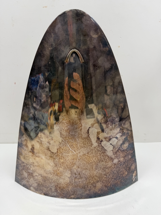 Luigi Del Monte Rare Limited Edition Sterling Silver Italian Modernist Hand Made Menorah Numbered 37 Of 250 - Missing The Candle Cups - 9.75'W X 11.75'H 534.3g [$1,166 Silver Melt Value] Retails $5,000 [Photo 5]