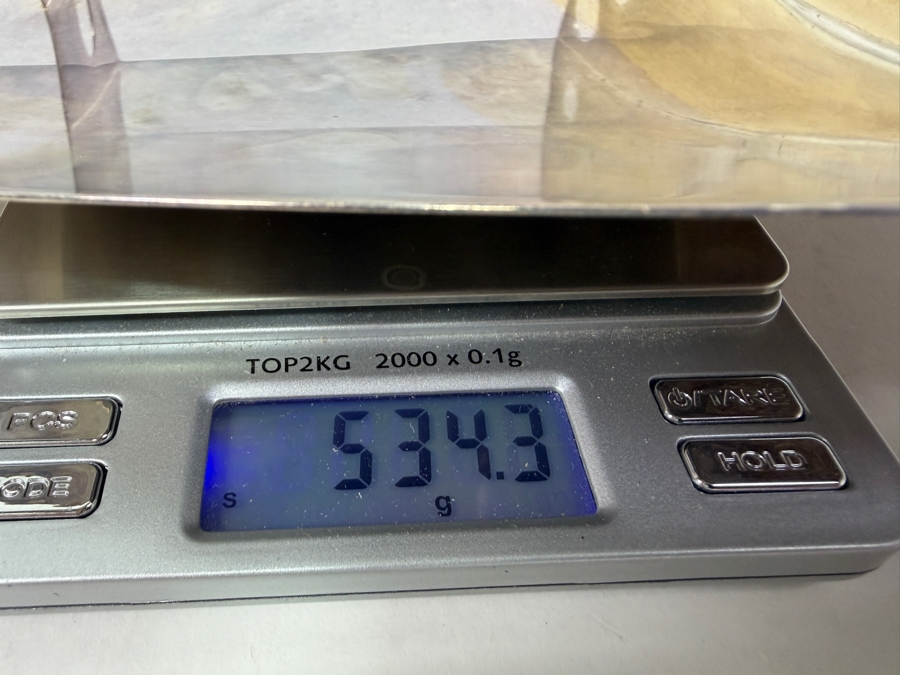 Luigi Del Monte Rare Limited Edition Sterling Silver Italian Modernist Hand Made Menorah Numbered 37 Of 250 - Missing The Candle Cups - 9.75'W X 11.75'H 534.3g [$1,166 Silver Melt Value] Retails $5,000 [Photo 17]