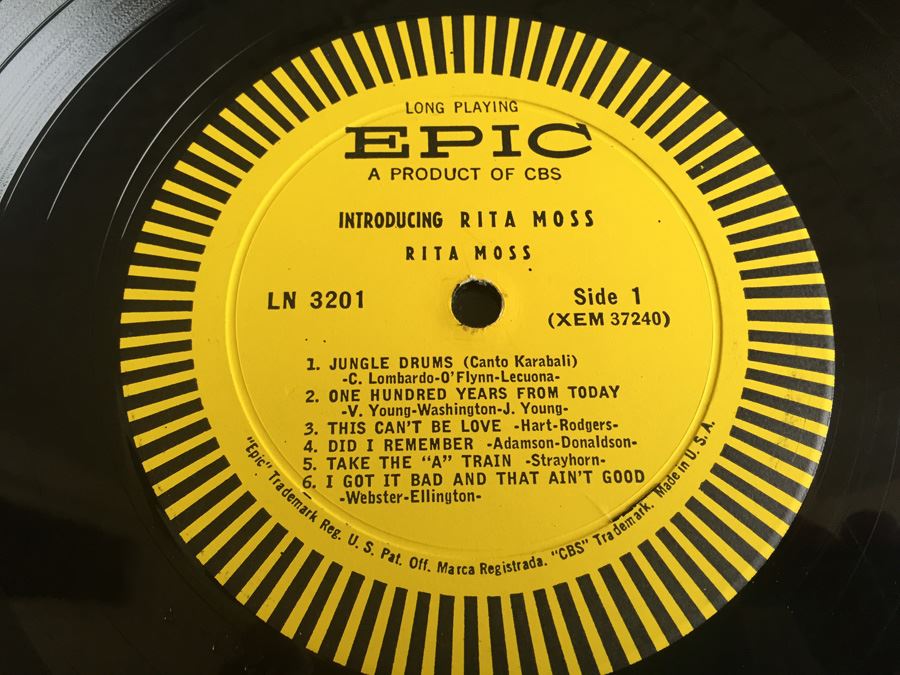 Rita Moss ‎- Introducing Rita Moss - Epic ‎- LN 3201 [Photo 4]