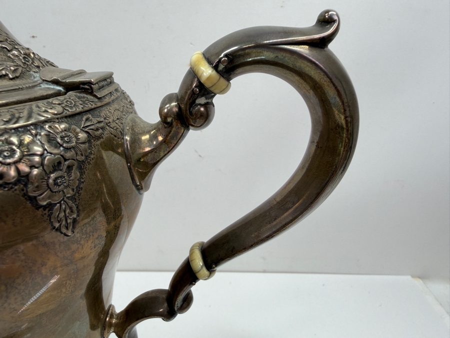 Antique Sterling Silver Coffee Pot Hallmarked 10'H 833.4g [$1,819 Silver Melt Value] [Photo 7]