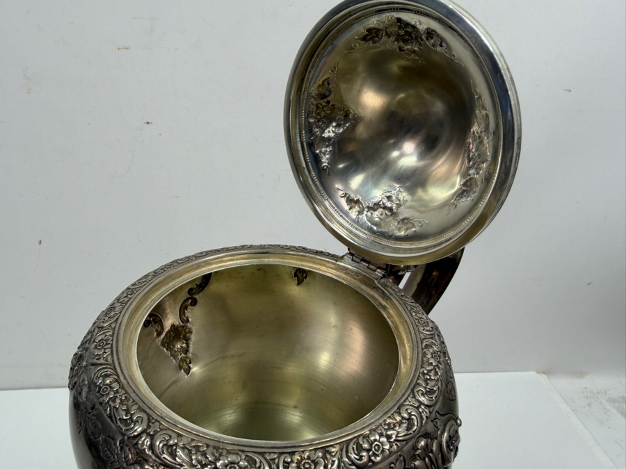 Antique Sterling Silver Coffee Pot Hallmarked 10'H 833.4g [$1,819 Silver Melt Value] [Photo 8]