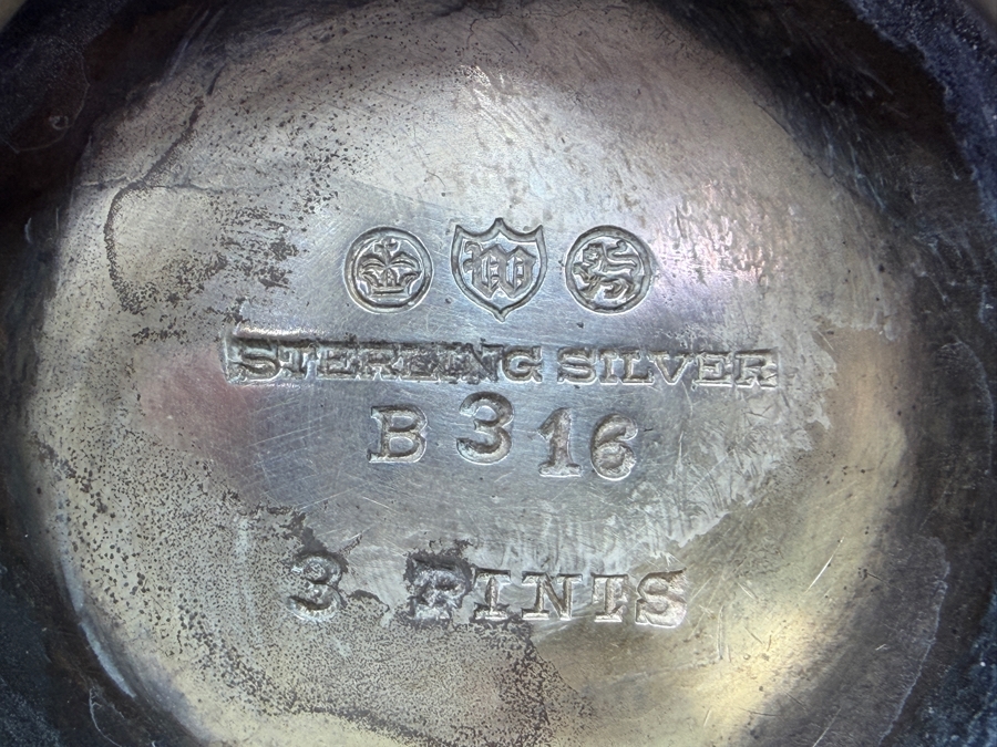 Antique Sterling Silver Coffee Pot Hallmarked 10'H 833.4g [$1,819 Silver Melt Value] [Photo 13]