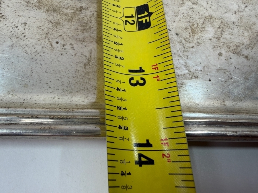 Vintage Tiffany & Co. Makers Sterling Silver Platter Tray 13.75' X 13.75' 1,536.7g [$3,627 Silver Melt Value]
 [Photo 10]