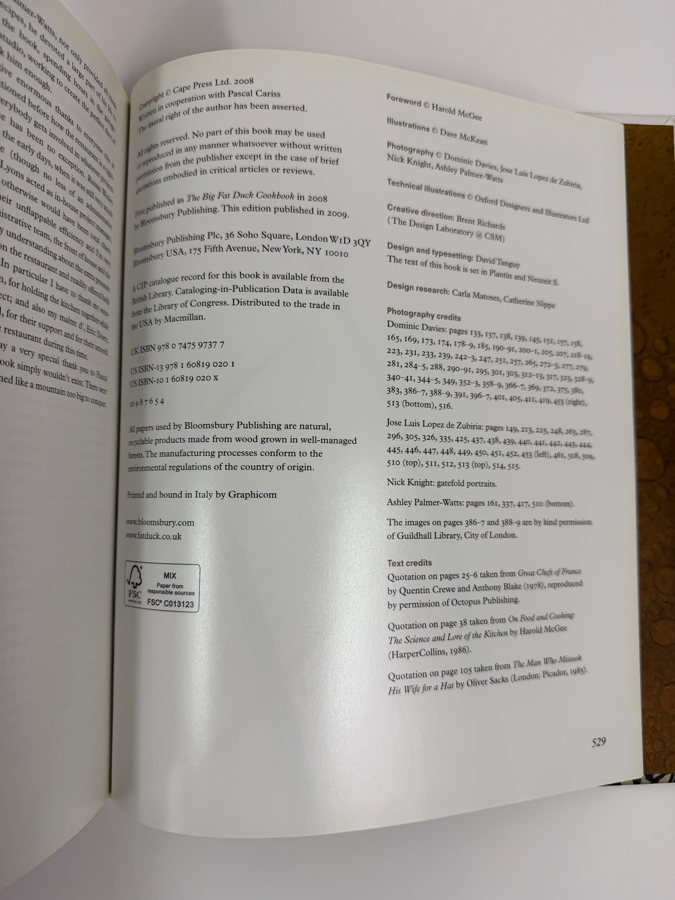 SIGNED Heston Blumenthal The Fat Duck Cookbook Hardcover Book 2009 (RSF) [Photo 10]