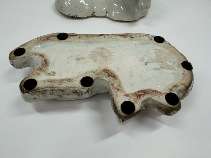 Vintage White Ceramic Horse Box 12.5W X 8D X 9H (RSF) [Photo 5]