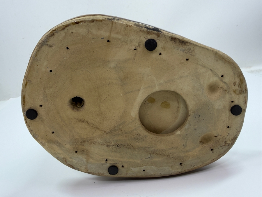 Vintage Hollywood Regency Whippet Pottery Dog Statue 8W X 6.5D X 14H (RSF) [Photo 6]