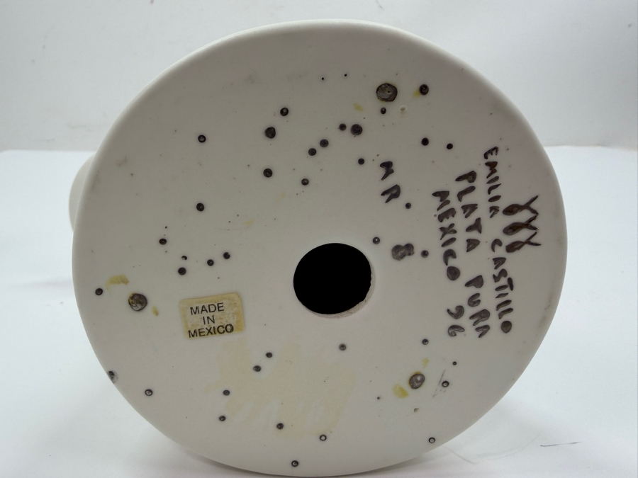 Emilia Castillo Plata Pura Potter Candle Holder With Sterling Silver Decorations 7'H (RSF) [Photo 7]