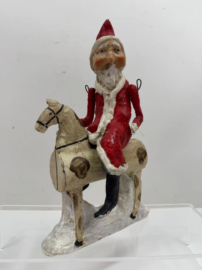 Limited Edition Debbee Thibault Santa Figurine Numbered 334 Of 2,500 Dated 1997 6'W X 1.5'D X 9.5'H (RSF) [Photo 4]