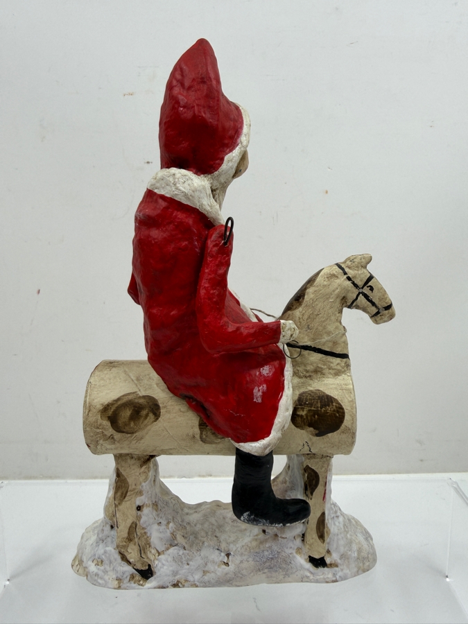 Limited Edition Debbee Thibault Santa Figurine Numbered 334 Of 2,500 Dated 1997 6'W X 1.5'D X 9.5'H (RSF) [Photo 5]