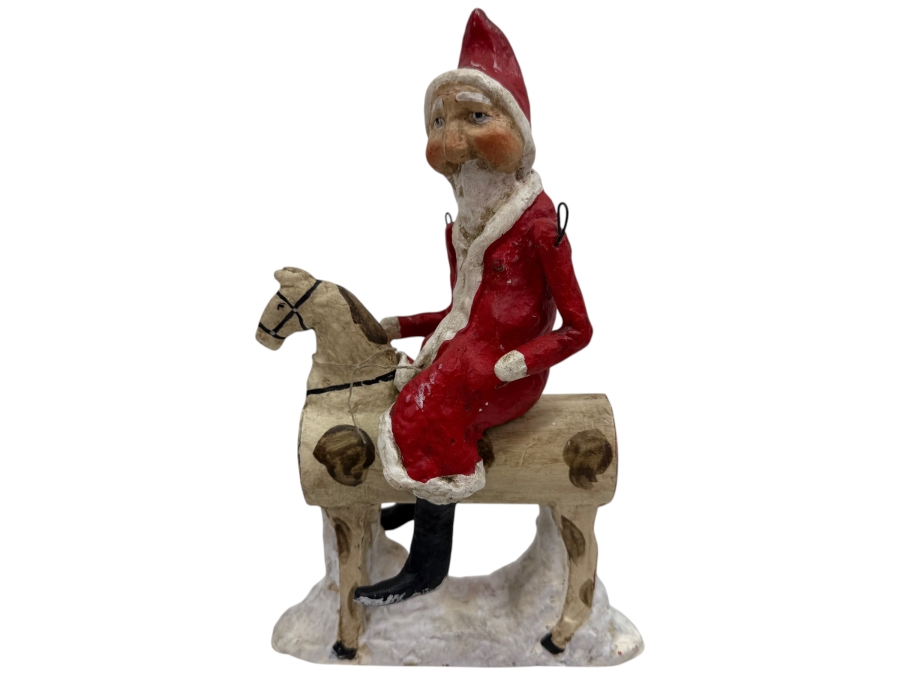 Limited Edition Debbee Thibault Santa Figurine Numbered 334 Of 2,500 Dated 1997 6'W X 1.5'D X 9.5'H (RSF)