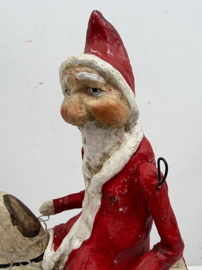 Limited Edition Debbee Thibault Santa Figurine Numbered 334 Of 2,500 Dated 1997 6'W X 1.5'D X 9.5'H (RSF) [Photo 3]