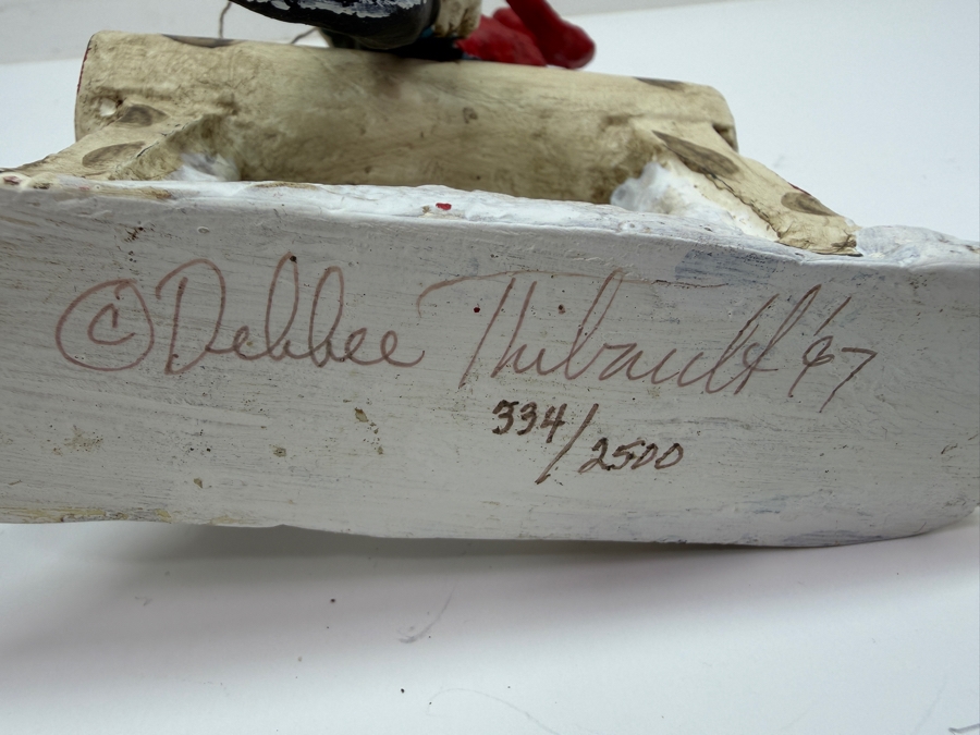 Limited Edition Debbee Thibault Santa Figurine Numbered 334 Of 2,500 Dated 1997 6'W X 1.5'D X 9.5'H (RSF) [Photo 8]