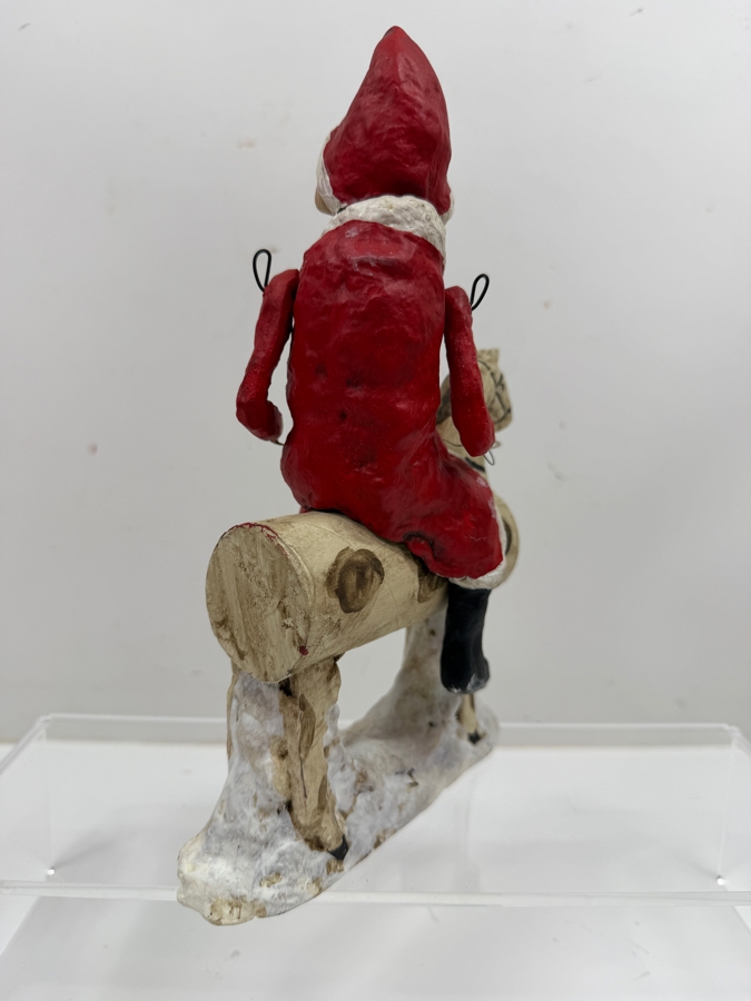 Limited Edition Debbee Thibault Santa Figurine Numbered 334 Of 2,500 Dated 1997 6'W X 1.5'D X 9.5'H (RSF) [Photo 6]