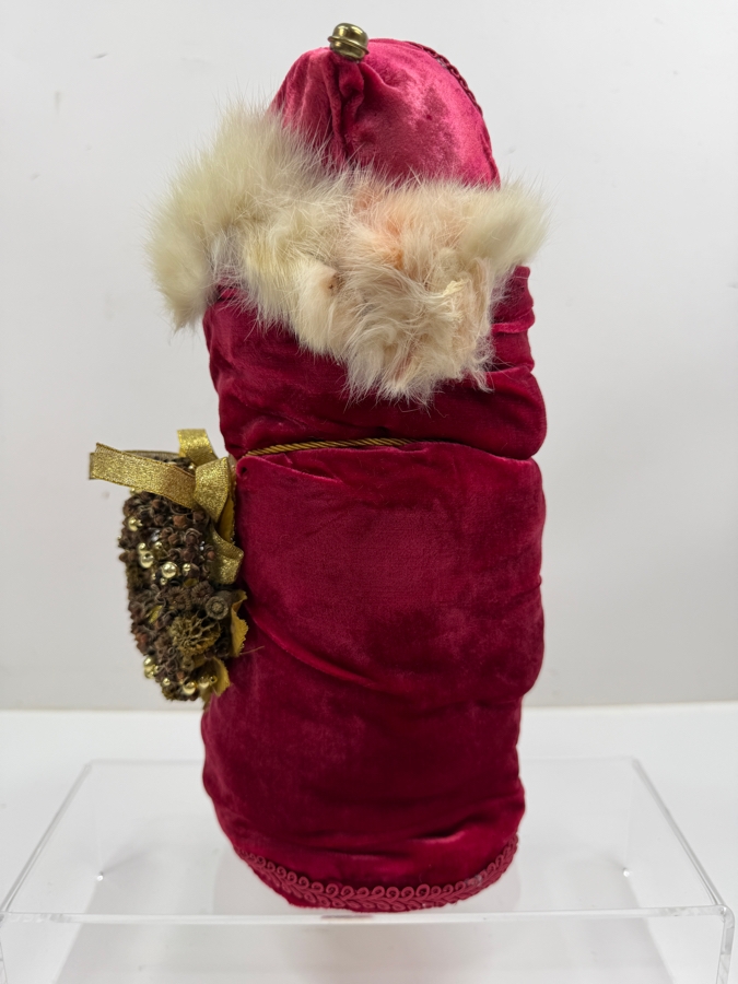 Vintage Hand Carved Wooden Santa Claus Figurine 12.5'H [Photo 4]