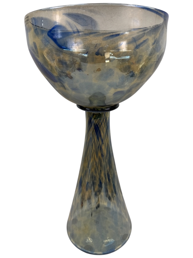 Large 2-Piece Art Glass Bowl 22.5'H (RSF)