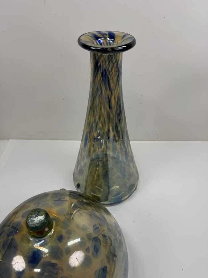 Large 2-Piece Art Glass Bowl 22.5'H (RSF) [Photo 7]