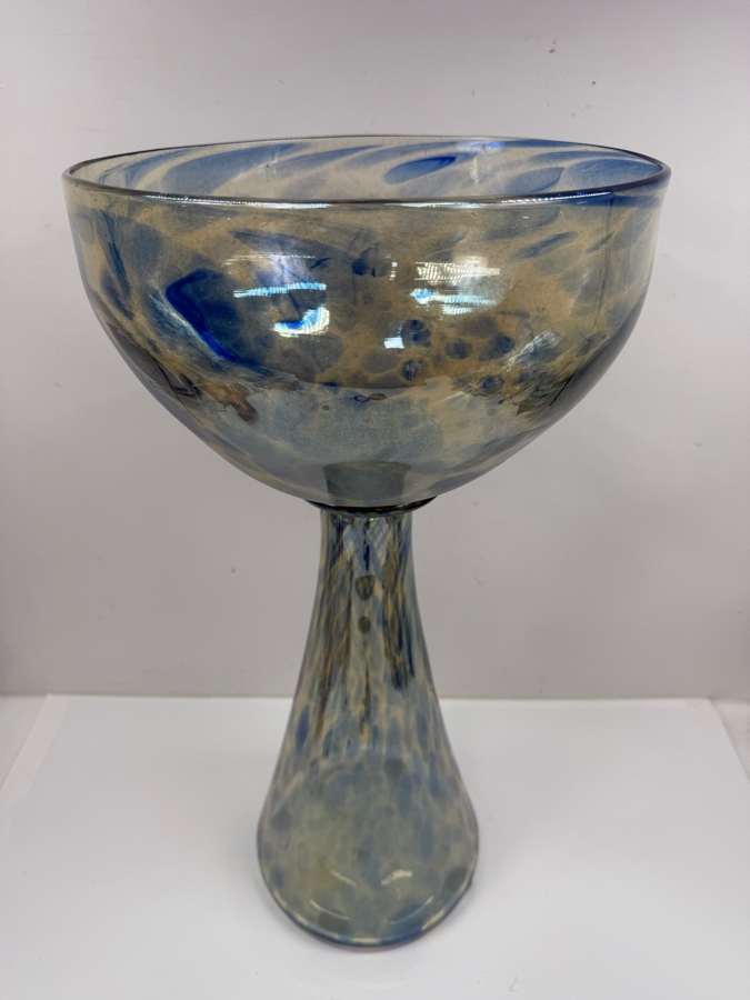 Large 2-Piece Art Glass Bowl 22.5'H (RSF) [Photo 3]