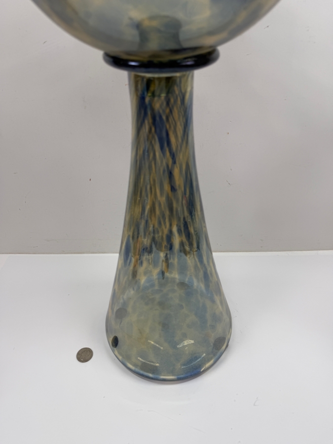 Large 2-Piece Art Glass Bowl 22.5'H (RSF) [Photo 6]