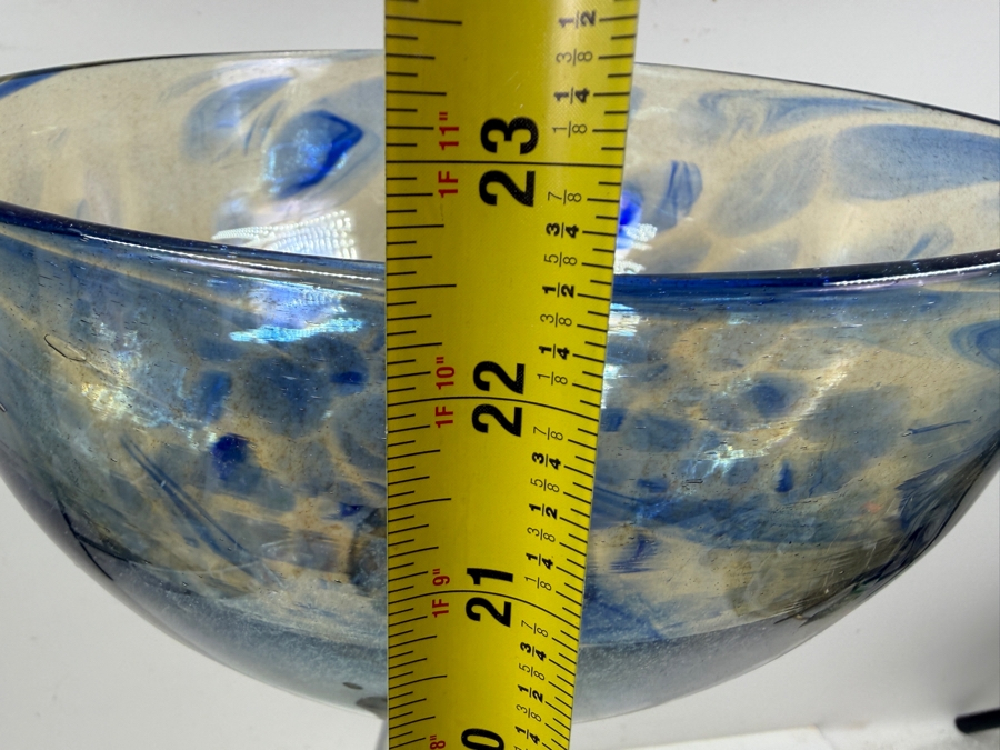 Large 2-Piece Art Glass Bowl 22.5'H (RSF) [Photo 8]