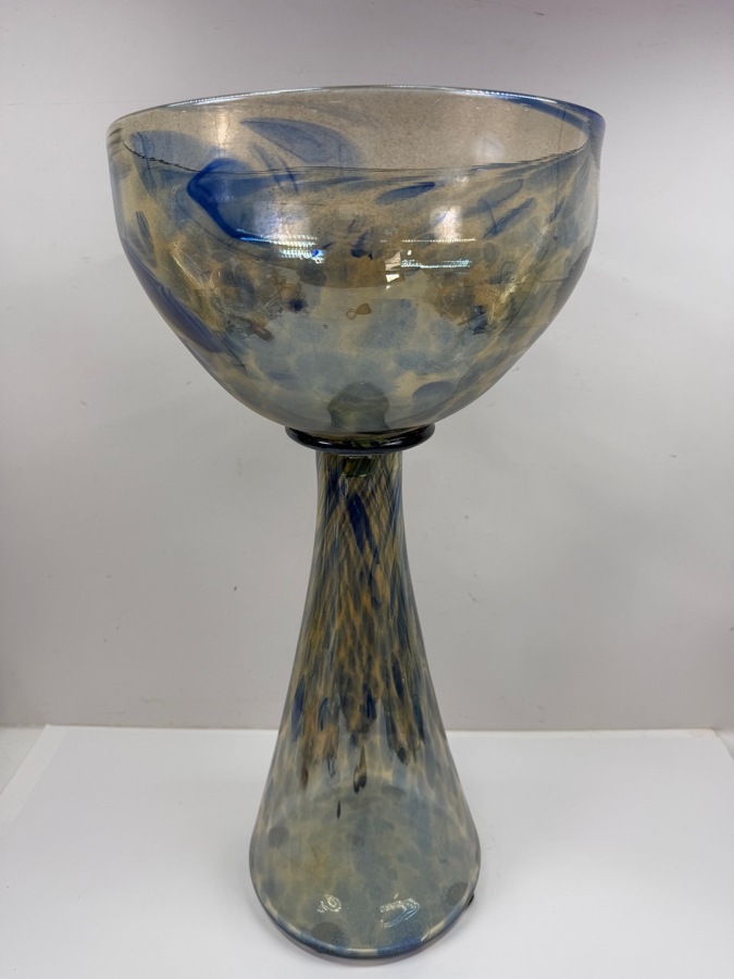 Large 2-Piece Art Glass Bowl 22.5'H (RSF) [Photo 2]