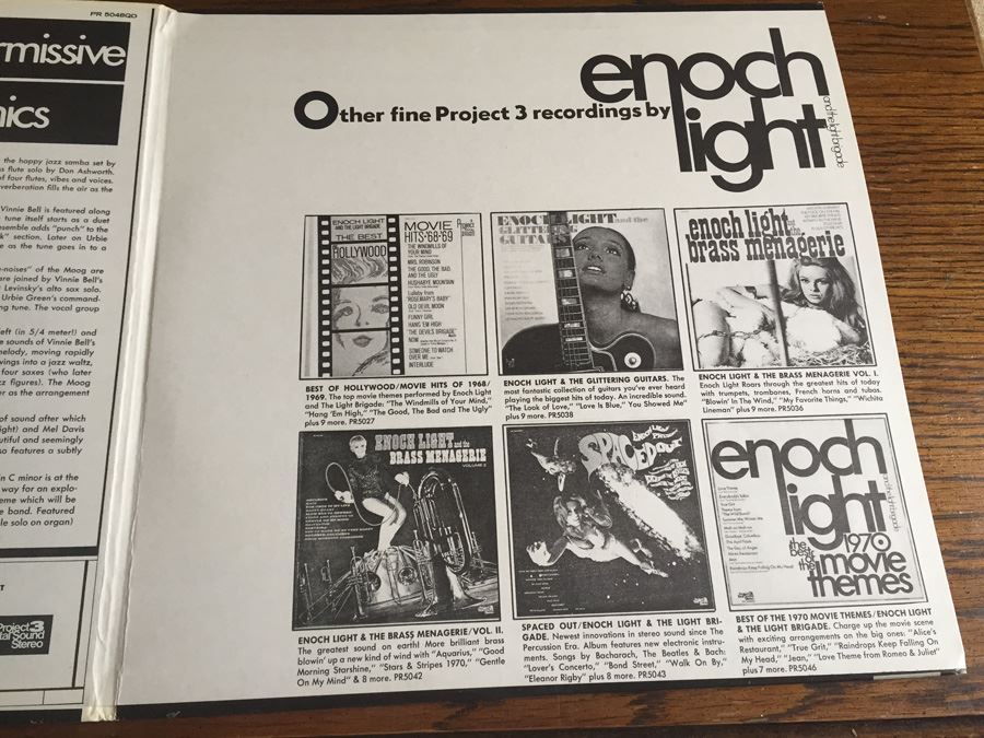 Enoch Light And The Light Brigade ‎- Permissive Polyphonics - Project 3 Total Sound ‎- PR 5048 QD - Quadraphonic [Photo 4]
