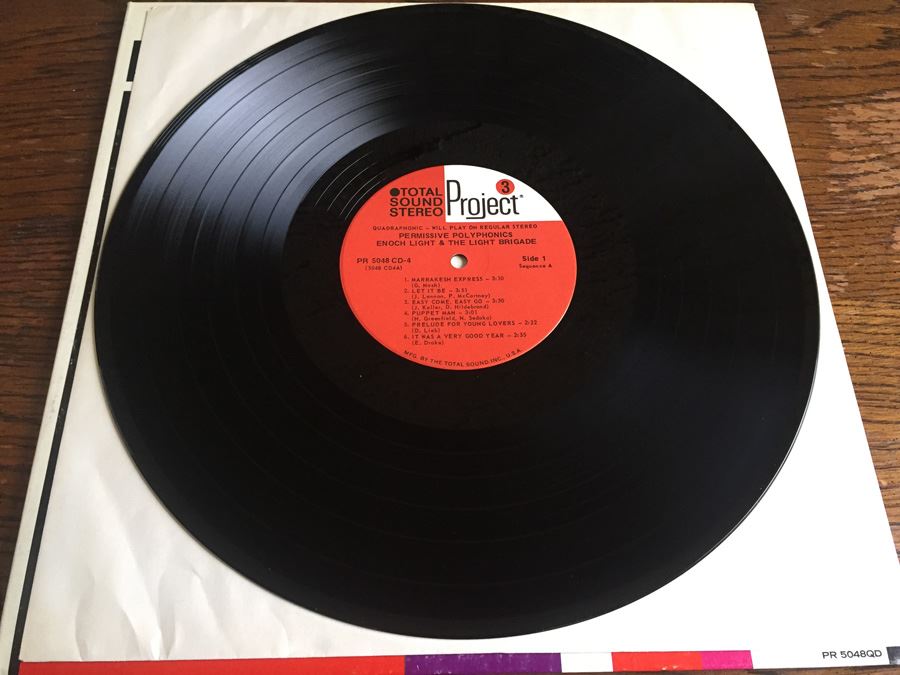Enoch Light And The Light Brigade ‎- Permissive Polyphonics - Project 3 Total Sound ‎- PR 5048 QD - Quadraphonic [Photo 5]