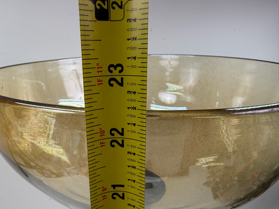 Large 2-Piece Art Glass Bowl 22.5'H (RSF) [Photo 7]