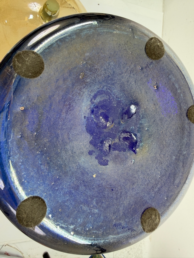 Large 2-Piece Art Glass Bowl 22.5'H (RSF) [Photo 6]