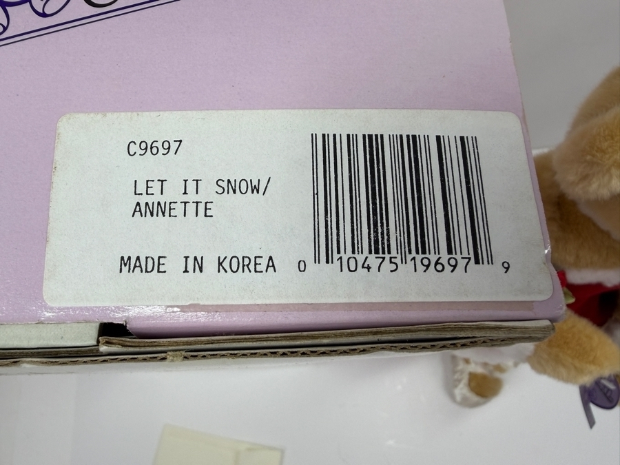 Limited Edition Annette Funicello Collectible Bear 'Let It Snow Annette Bear' With COA And Original Box Numbered 565 Of 5,000 16'H (RSF) [Photo 5]