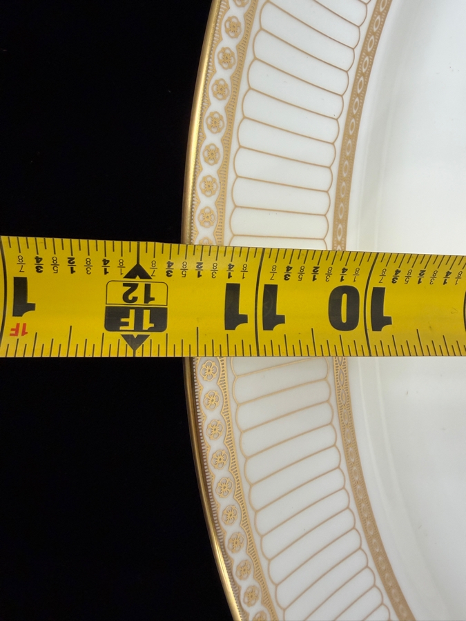 Elegant Wedgwood Bone China Service Colonnade Pattern Service For Approximately With Coffee Pot And Teapot 10 Made In England (CBAD) [Photo 13]