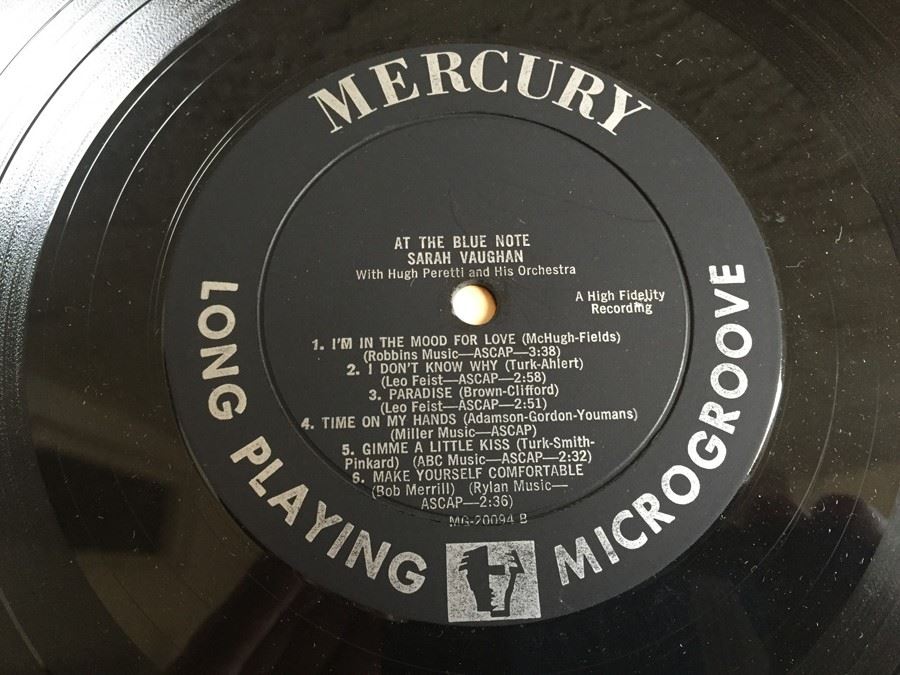 Sarah Vaughan ‎- At The Blue Note - Mercury ‎- MG 20094 [Photo 6]