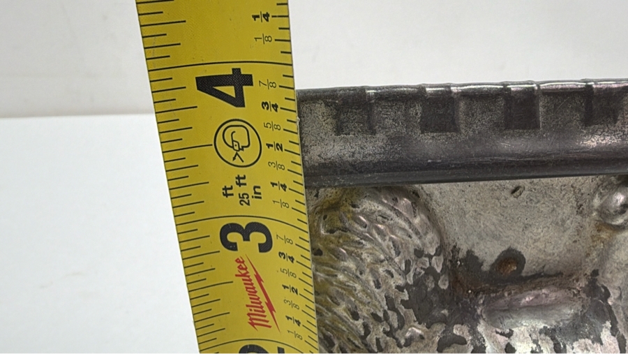 Vintage Eppelsheimer & Company No. 4740 Metal Hen On A Nest Chocolate Candy Mold Made In USA 5'W X 4'D X 4'H [Photo 6]