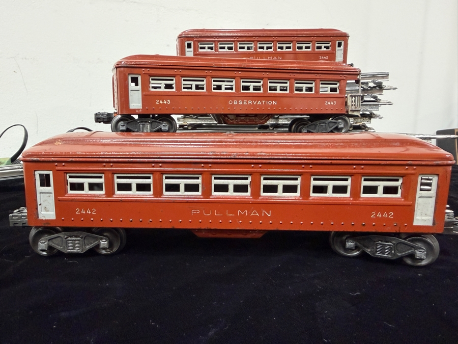 Vintage 1940s Lionel Postwar O-Gauge Train Set Featuring A Lionel 675 Steam Locomotive, Whistle Tender, Passenger Cars, Automatic Refrigerated Milk Car, Tracks, Lionel Type 1033 Multi-Control Transformer And More [Photo 6]