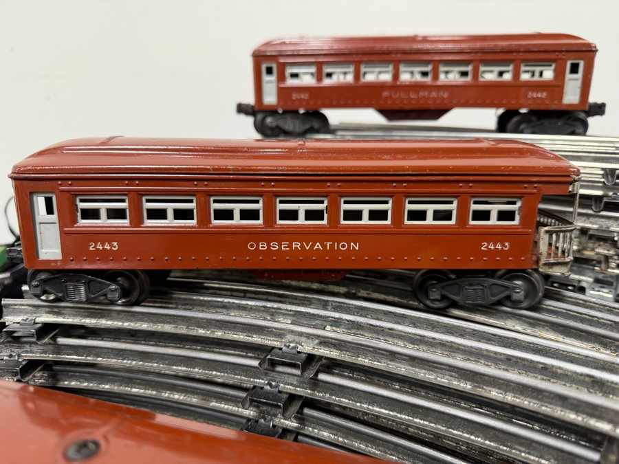 Vintage 1940s Lionel Postwar O-Gauge Train Set Featuring A Lionel 675 Steam Locomotive, Whistle Tender, Passenger Cars, Automatic Refrigerated Milk Car, Tracks, Lionel Type 1033 Multi-Control Transformer And More [Photo 7]