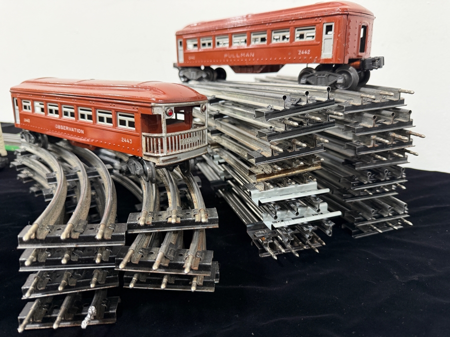 Vintage 1940s Lionel Postwar O-Gauge Train Set Featuring A Lionel 675 Steam Locomotive, Whistle Tender, Passenger Cars, Automatic Refrigerated Milk Car, Tracks, Lionel Type 1033 Multi-Control Transformer And More [Photo 14]