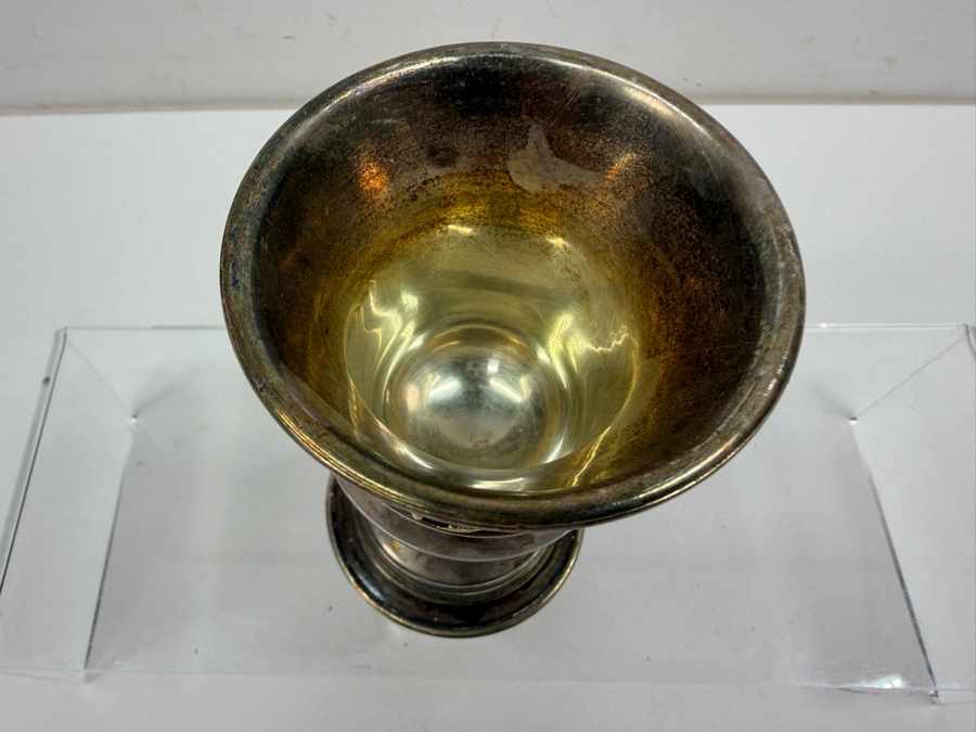 Rare Limited Edition Yossi Swed Masters Workshop Sterling Silver Jewish Kiddush Cup Premium Israeli Judaica Numbered 14 Of 99 4.5'H 383.1g [$836 Silver Melt Value] [Photo 5]