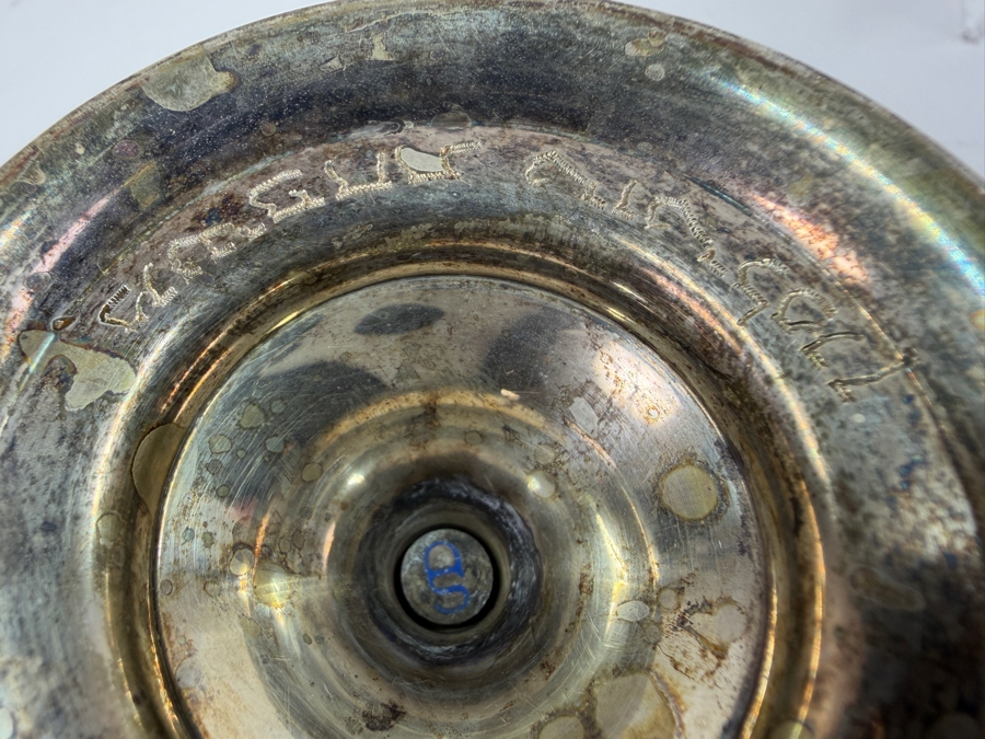 Rare Limited Edition Yossi Swed Masters Workshop Sterling Silver Jewish Kiddush Cup Premium Israeli Judaica Numbered 14 Of 99 4.5'H 383.1g [$836 Silver Melt Value] [Photo 9]