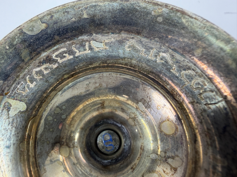Rare Limited Edition Yossi Swed Masters Workshop Sterling Silver Jewish Kiddush Cup Premium Israeli Judaica Numbered 14 Of 99 4.5'H 383.1g [$836 Silver Melt Value] [Photo 10]