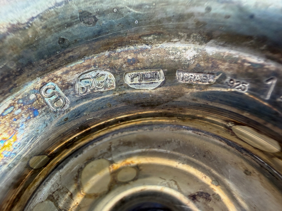 Rare Limited Edition Yossi Swed Masters Workshop Sterling Silver Jewish Kiddush Cup Premium Israeli Judaica Numbered 14 Of 99 4.5'H 383.1g [$836 Silver Melt Value] [Photo 8]